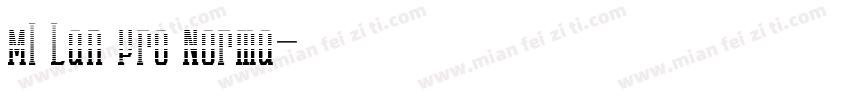 MI Lan Pro Norma字体转换